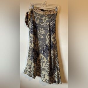 Boho Reversible Maxi Wrap Skirt